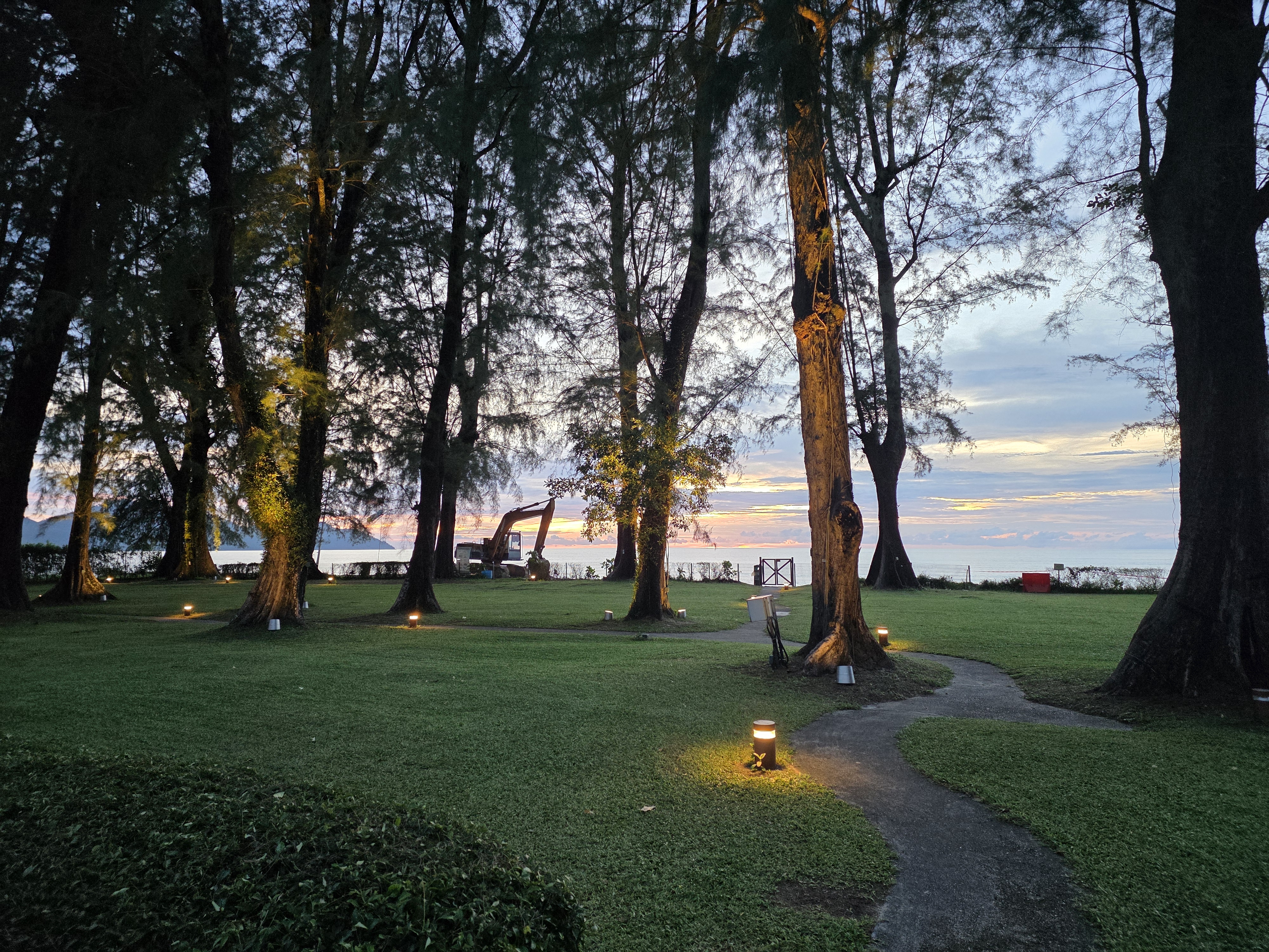 The peaceful view from our stay in Penang